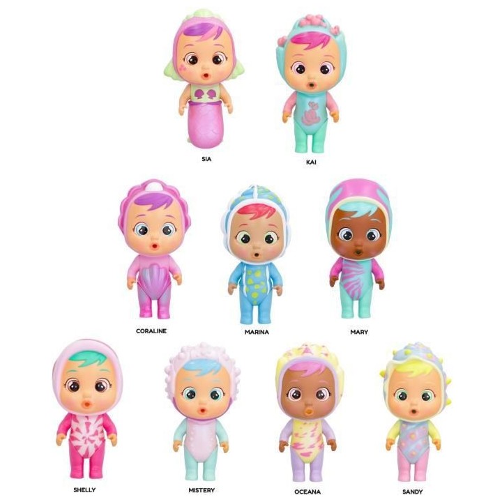 Mini poupée Cry Babies Magic Tears IMC TOYS - Shiny Shells - Asst. en