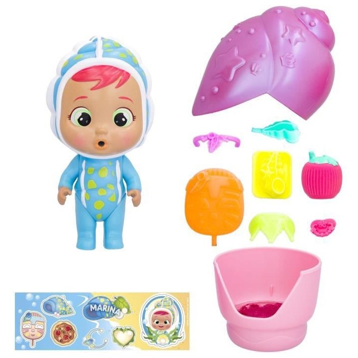 Mini poupée Cry Babies Magic Tears IMC TOYS - Shiny Shells - Asst. en