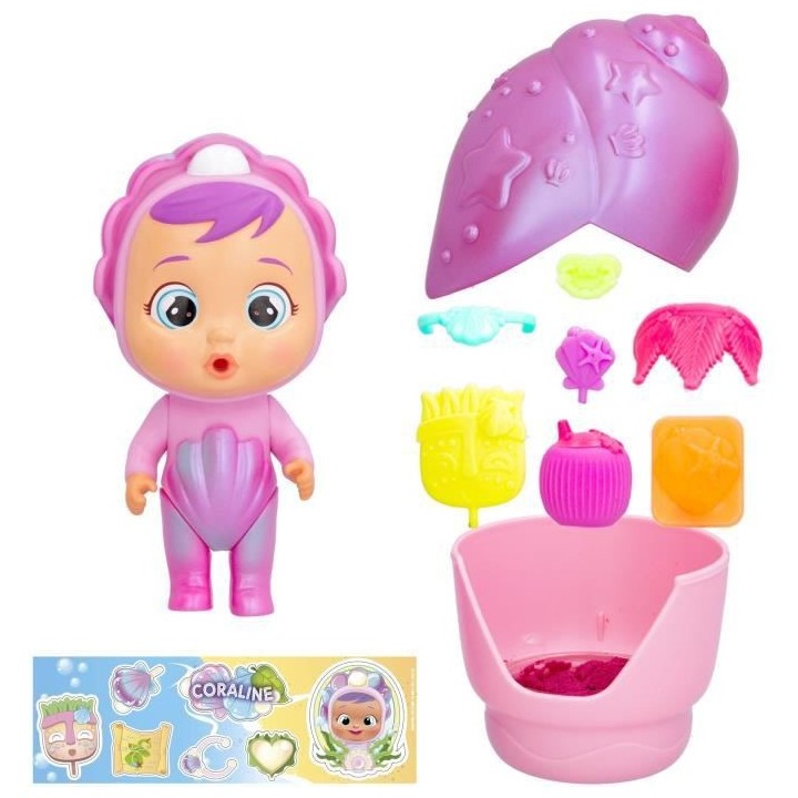 Mini poupée Cry Babies Magic Tears IMC TOYS - Shiny Shells - Asst. en