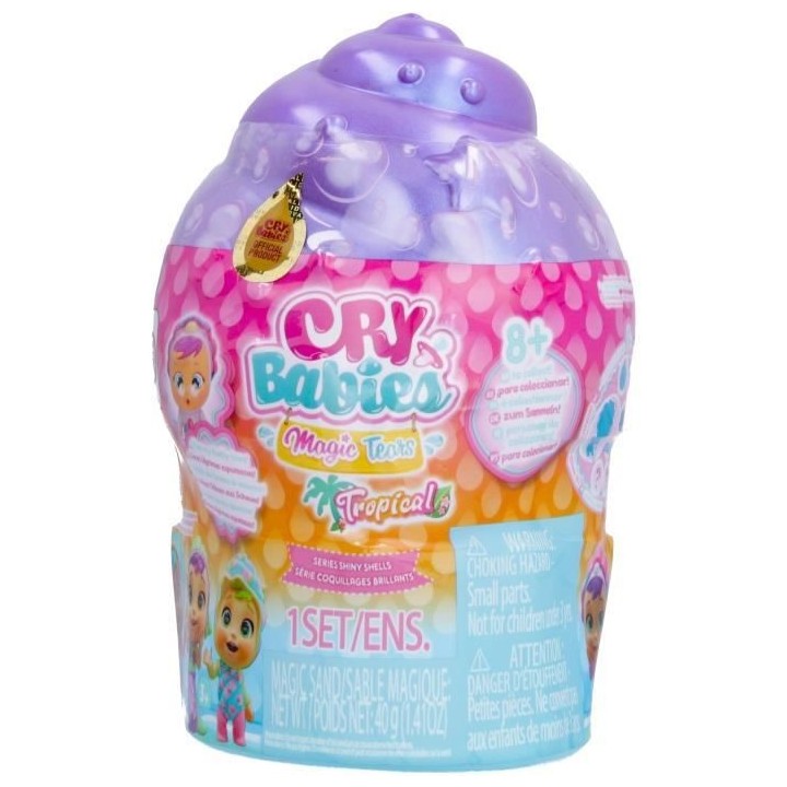 Mini poupée Cry Babies Magic Tears IMC TOYS - Shiny Shells - Asst. en