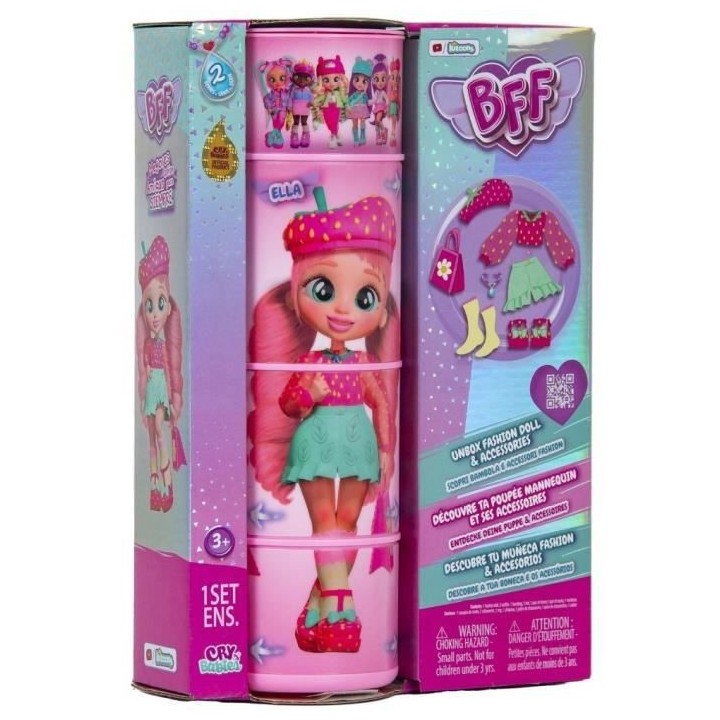 Poupée mannequin BFF Cry Babies IMC TOYS - Série 2 - Ella - 20cm