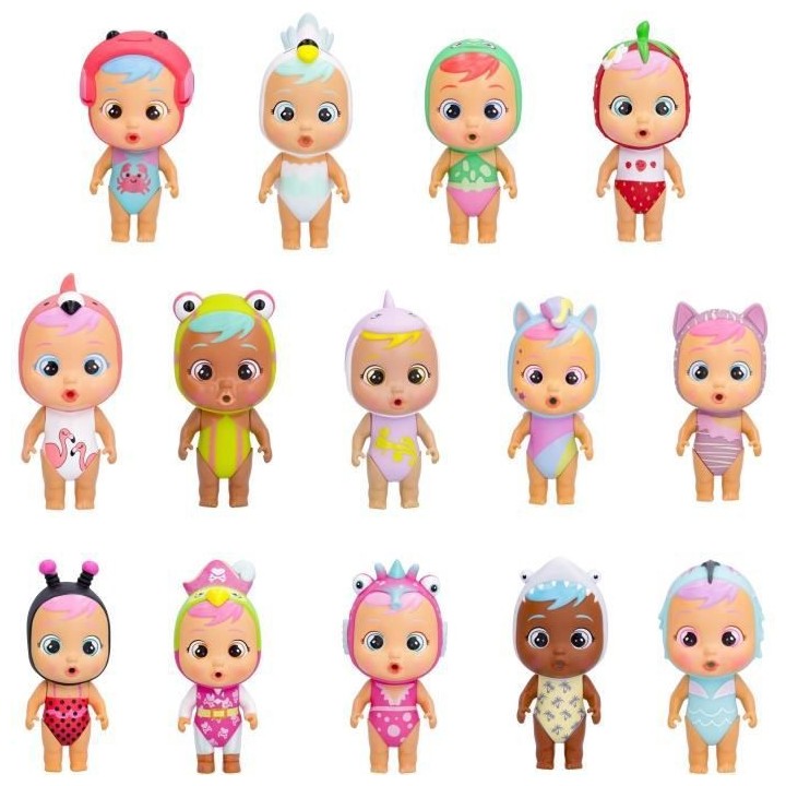 Mini poupée IMC TOYS - Cry Babies Magic Tears - Beach Babies - Asst.