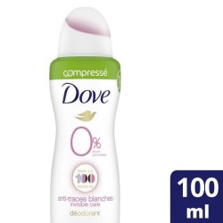 DOVE Lot de 6 Déodorants Femme Compressé Invisible Care - 100ml