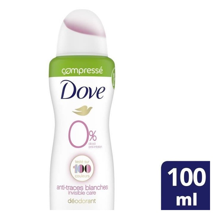 DOVE Lot de 6 Déodorants Femme Compressé Invisible Care - 100ml