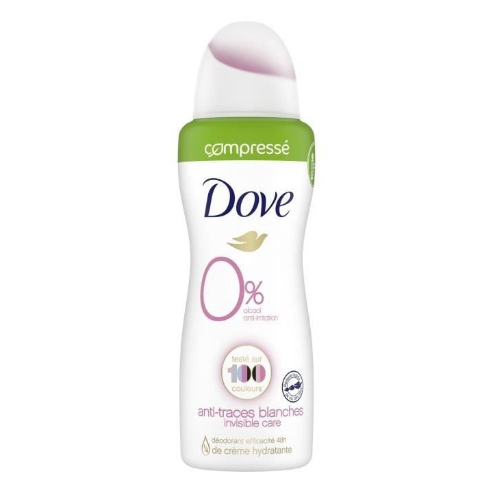 DOVE Lot de 6 Déodorants Femme Compressé Invisible Care - 100ml