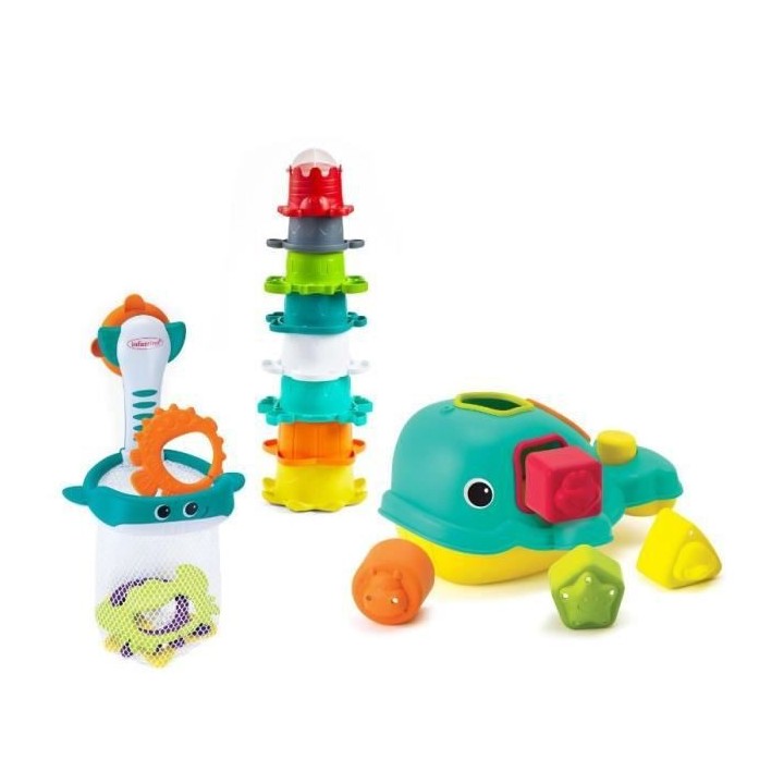 Infantino Coffret de bain 17 pieces orque