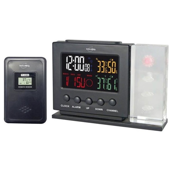 Inovalley SM107 Station météo avec icônes en fibre de verre dans un