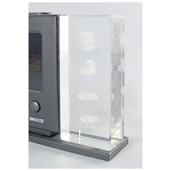 Inovalley SM107 Station météo avec icônes en fibre de verre dans un