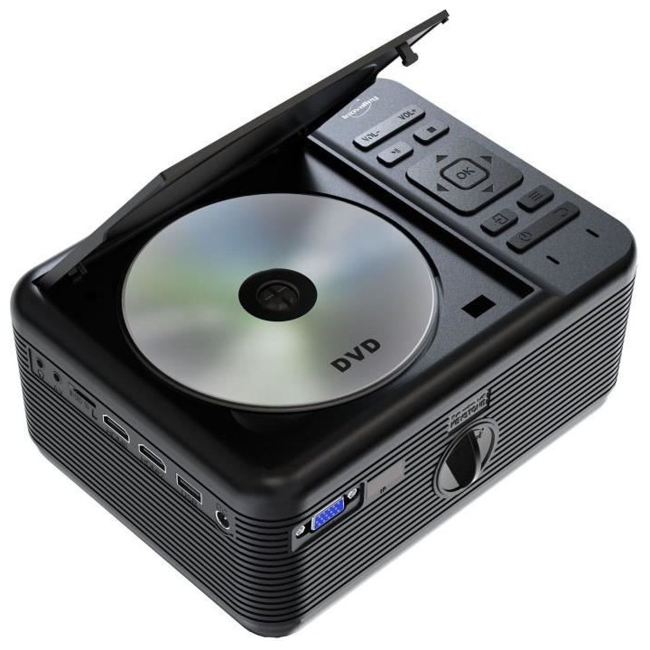 MINI PROJECTEUR LECTEUR DVD - INOVALLEY - PROJO01 DVD