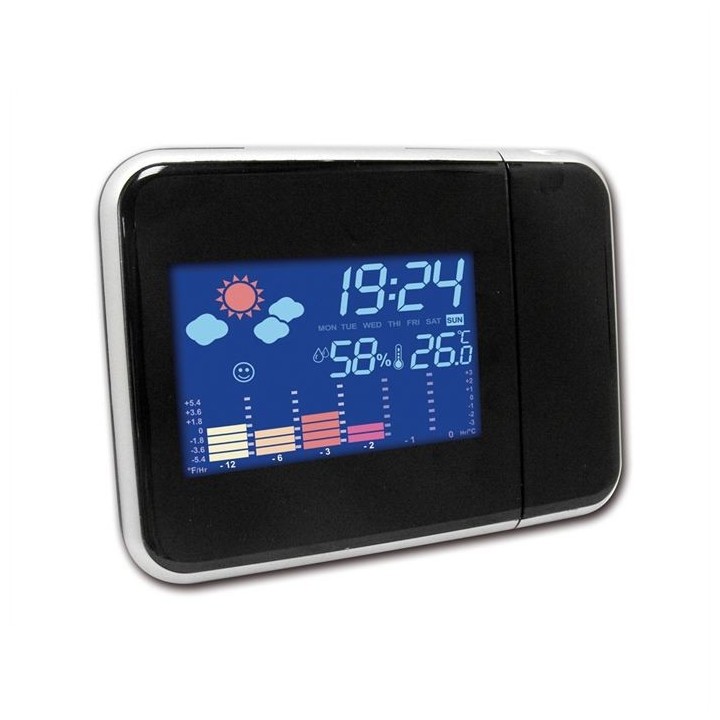 Inovalley RPM11 Station météo Réveil Projecteur