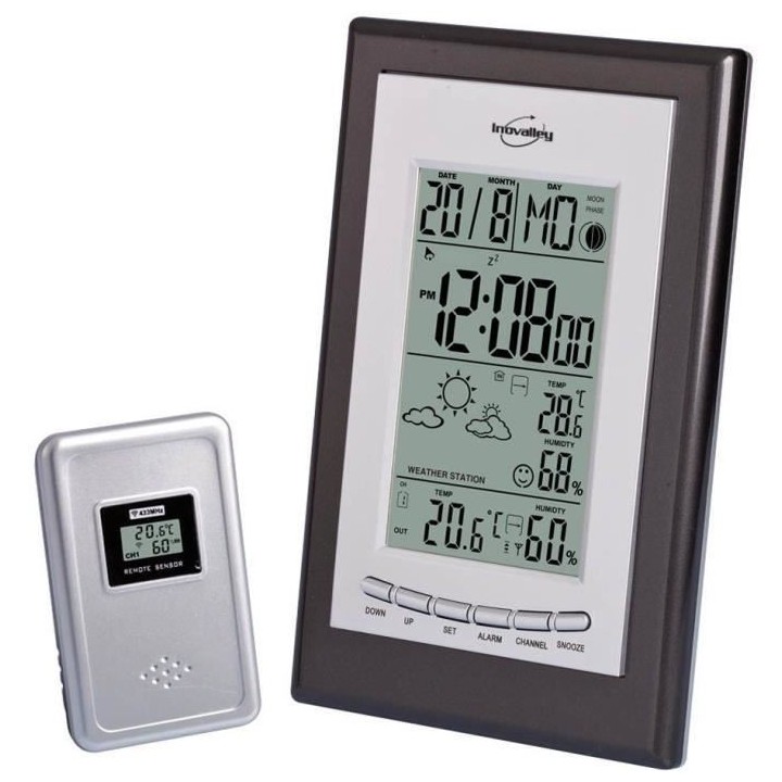 STATION METEO SANS FIL RADIO PILOTE - INOVALLEY - SM121-N