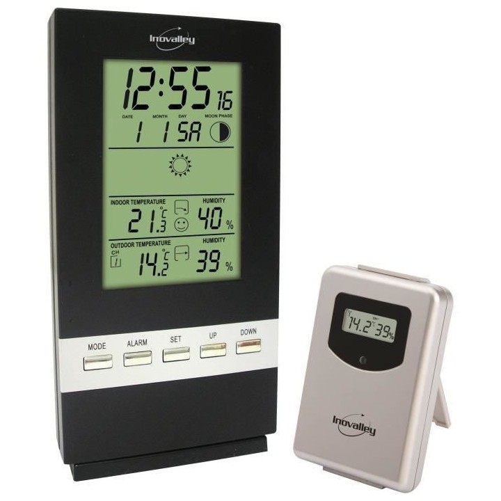 STATION METEO SANS FIL RADIO - INOVALLEY - SM300- B