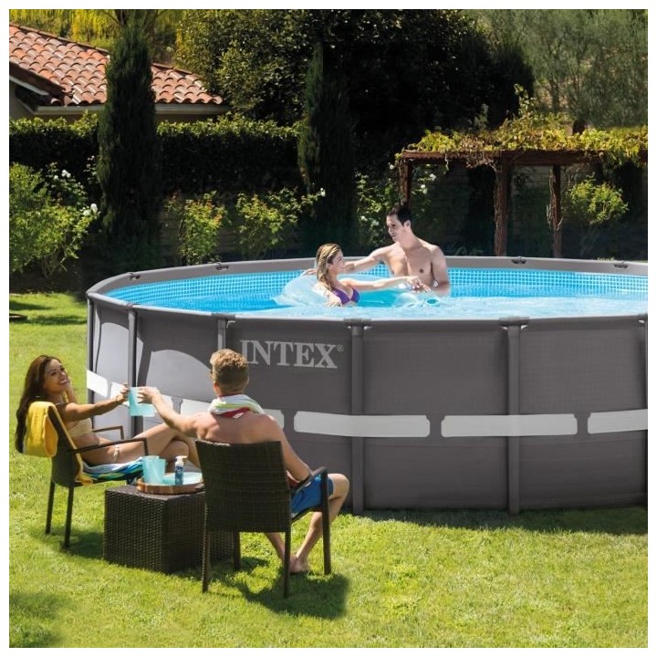 Intex - 26326GN - Kit piscine ultra xtr ronde tubulaire ø 4,88 x 1,22