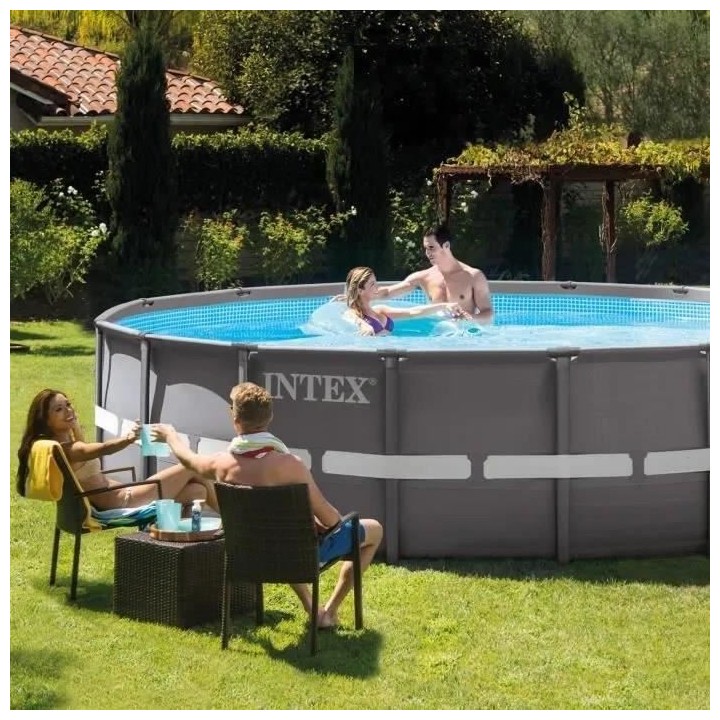 Intex - 26326GN - Kit piscine ultra xtr ronde tubulaire ø 4,88 x 1,22
