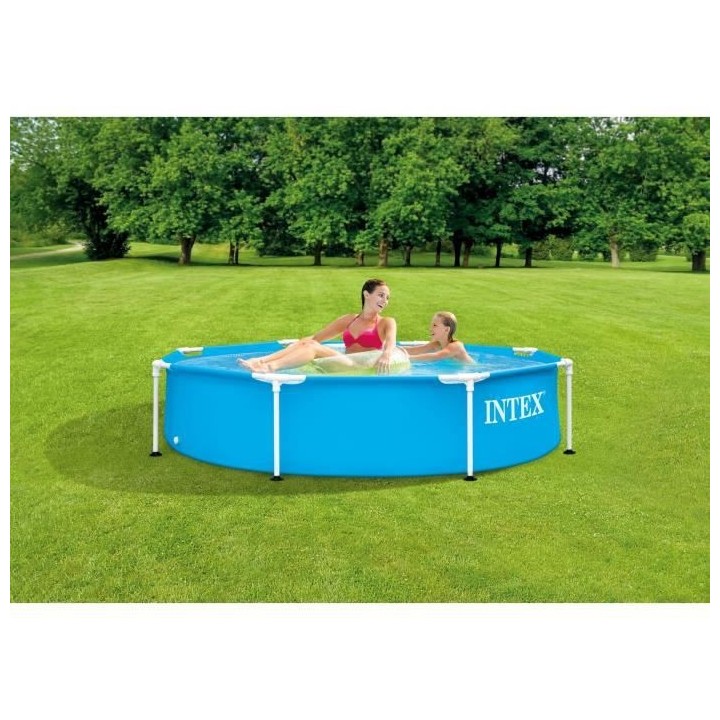 Intex - 28205NP - Piscinette metal frame ronde tubulaire ø 2,44 x 0,5