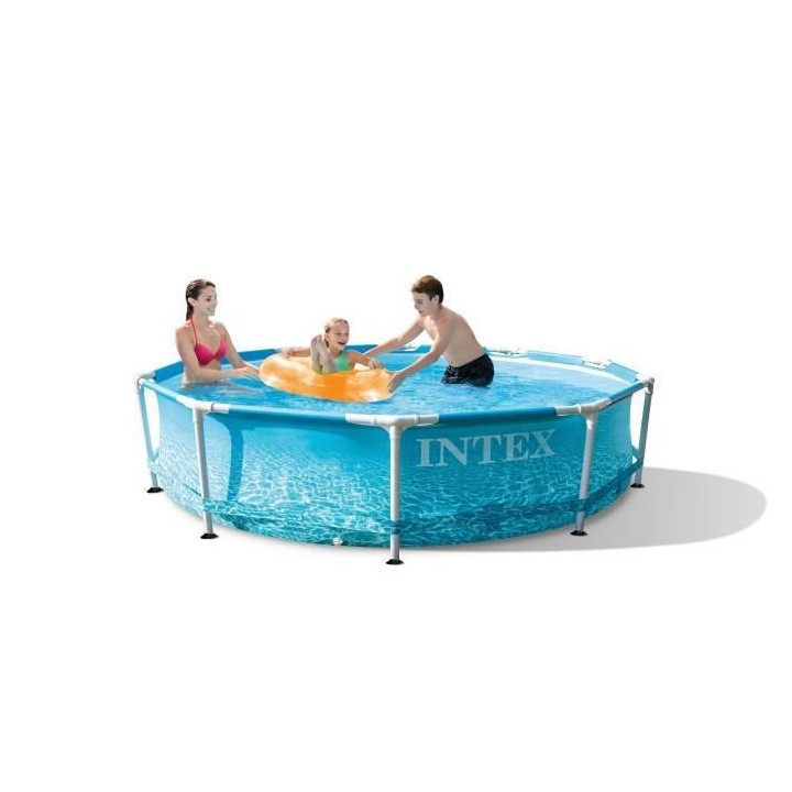 Intex - 28208NP - Kit piscinette tubulaire océan ø 3,05 x 0,76m