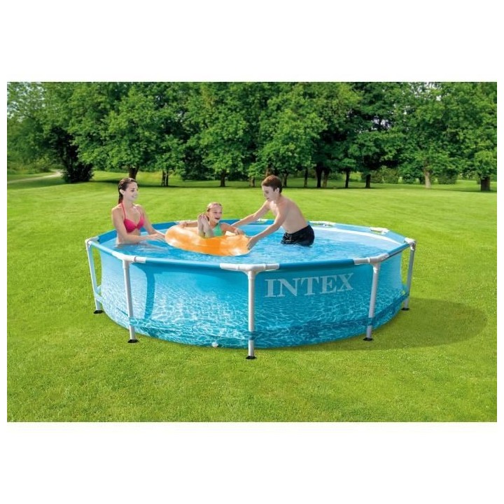 Intex - 28208NP - Kit piscinette tubulaire océan ø 3,05 x 0,76m