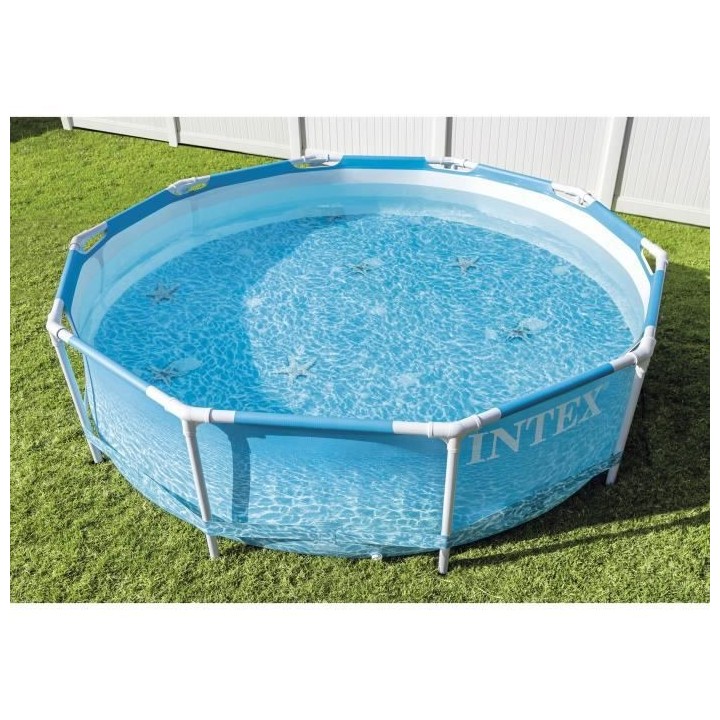 Intex - 28208NP - Kit piscinette tubulaire océan ø 3,05 x 0,76m