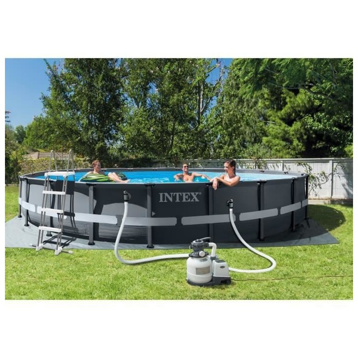 Intex - 26334GN - Kit piscine ultra xtr ronde tubulaire ø 6,10 x 1,22