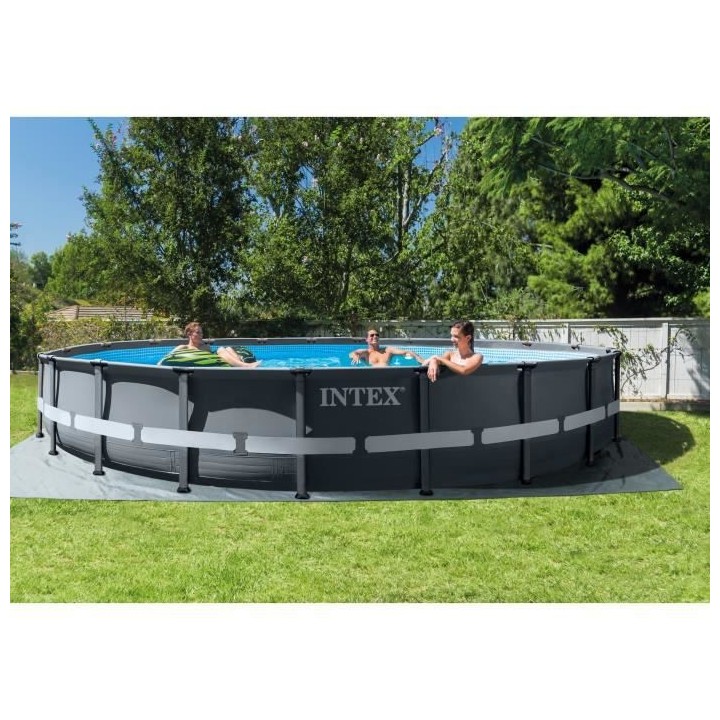 Intex - 26334GN - Kit piscine ultra xtr ronde tubulaire ø 6,10 x 1,22