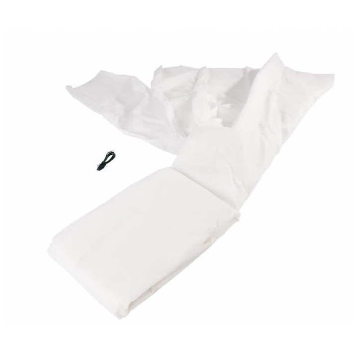 Nature Couverture d'hiver avec fermeture 70 g/m² Blanc 2,5x2,5x3 m
