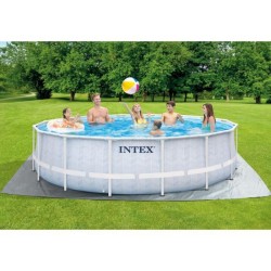 Intex - 26746NP - Kit piscine chevron ronde ø 4,88x 1,22m