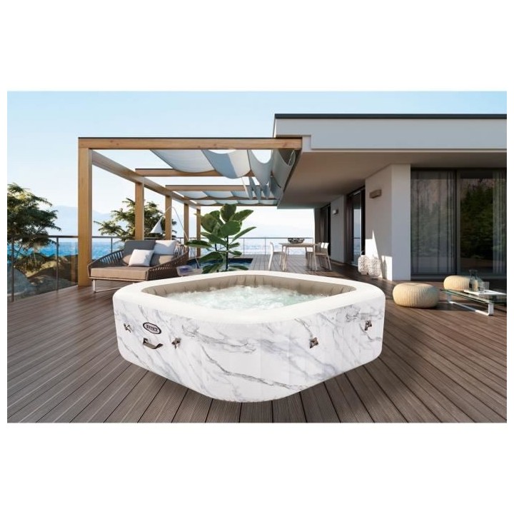 Intex - 28464EX - Pure spa gonflable calacatta 4 places