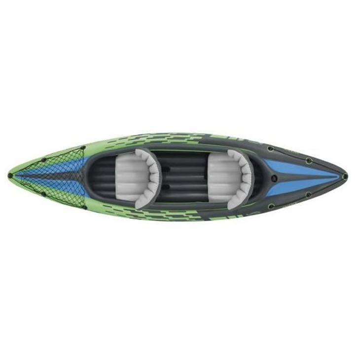 INTEX Set Kayak Challenger K2 - 2 personnes - Vert