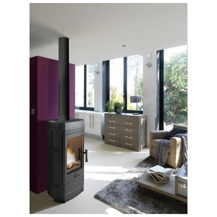 Poele a bois INVICTA Gomont - Puissance optimale: 12 kW - Max: 18 kW -