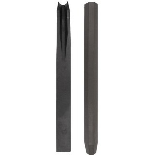 NATURE Piquet en PVC recyclé a fixer Borderfix - H 38 x 3,6 x 3,8 cm