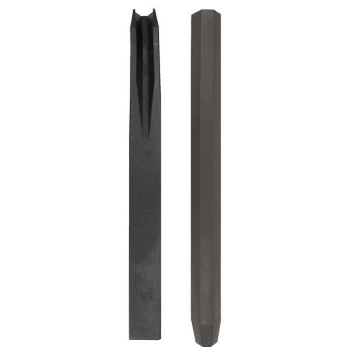 NATURE Piquet en PVC recyclé a fixer Borderfix - H 38 x 3,6 x 3,8 cm