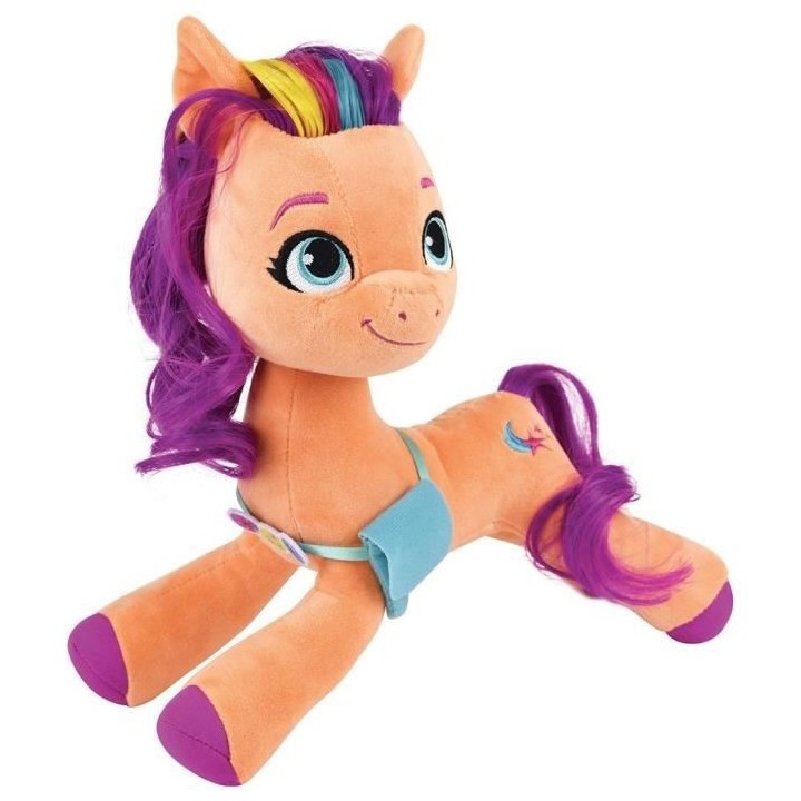 Jemini my little pony peluche sunny articulee +/- 30 cm avec 3 accesso