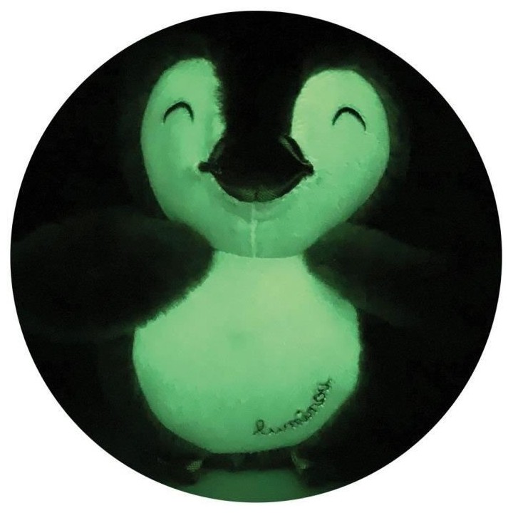 JEMINI Luminou Manchot beige Peluche lumineuse naturelle fonctionne sa