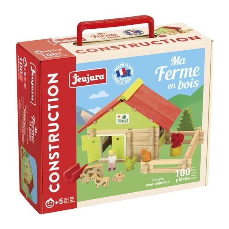 JEUJURA Ferme avec animaux - 100 pieces