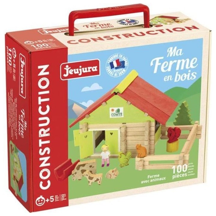 JEUJURA Ferme avec animaux - 100 pieces