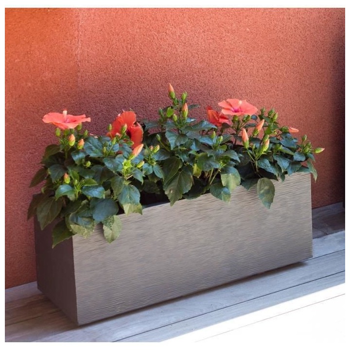 EDA PLASTIQUE Jardiniere Graphit Up - 57 L - 79,5 x 29,5 x 29,5 cm - G