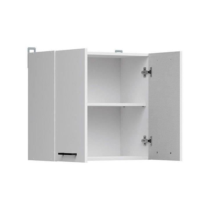 JUNONA Meuble haut 60 cm - 2 Portes - Blanc brillant