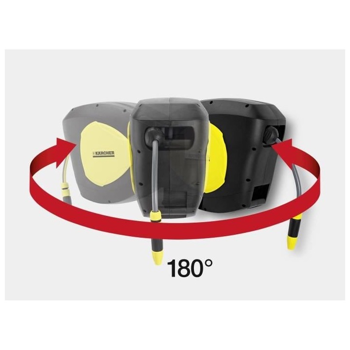 Dévidoir mural automatique KARCHER Ø13 mm - Tuyau 30M - CR 5330