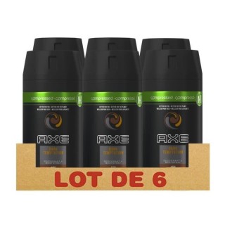 AXE Lot de 6 Déodorants Spray Compressé Dark Temptation Sans Sels d'
