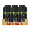 AXE Lot de 6 Déodorants Spray Compressé Dark Temptation Sans Sels d'Aluminium - 100ml