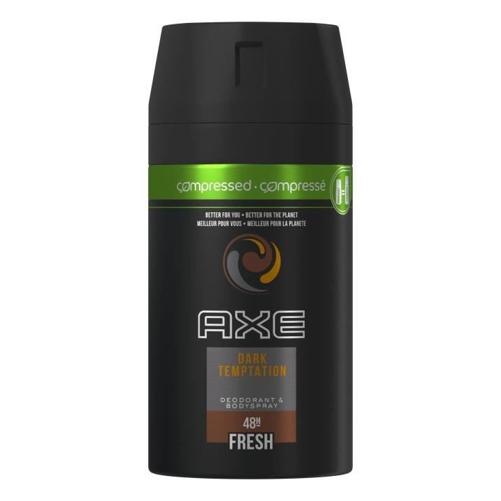 AXE Lot de 6 Déodorants Spray Compressé Dark Temptation Sans Sels d'