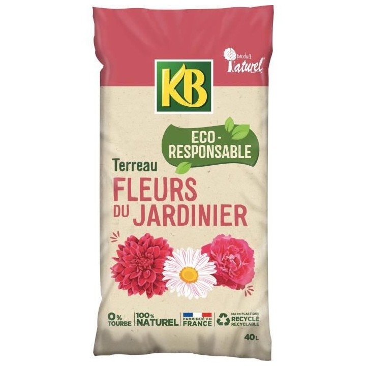 KB - Terreau pour fleurs du jardinier UAB 40L