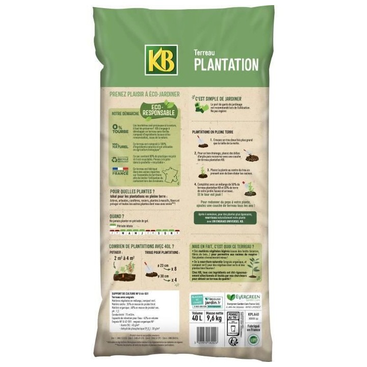 KB - Terreau plantation UAB 40L