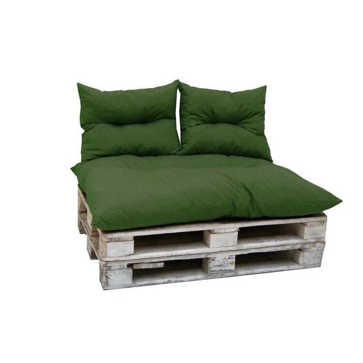 Kit palette classic - Matelas avocat + 2 coussins dossier - JARDIN PRI