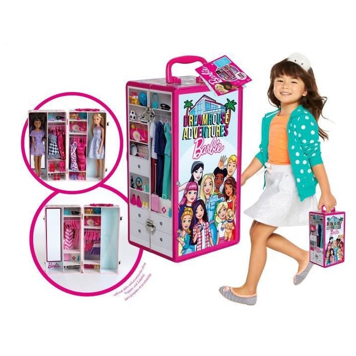 Jouet Poupee - Klein- Mallette Armoire 5801