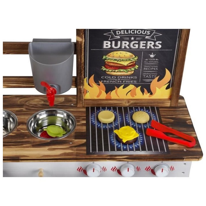 Cuisine d'été en bois Beach Picnic avec 23 accessoires - KLEIN - 236