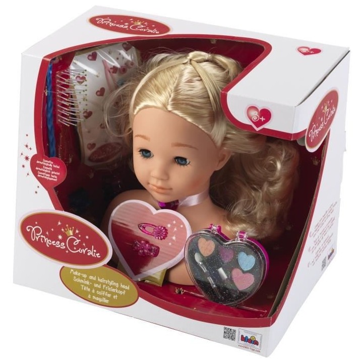 Tete a coiffer et a maquiller Little Sophia Princess Coralie avec acce