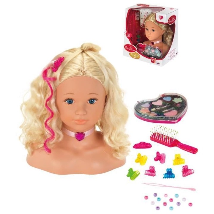 Tete a coiffer et a maquiller Sophia Princess Coralie avec accessoires