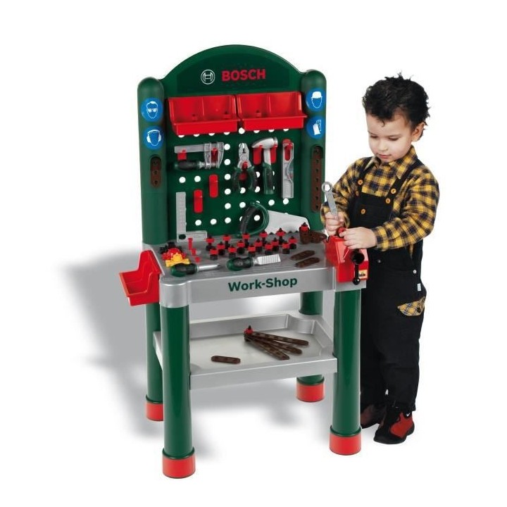 KLEIN - Jouet Etabli Bosch Work-Shop avec 79 accessoires