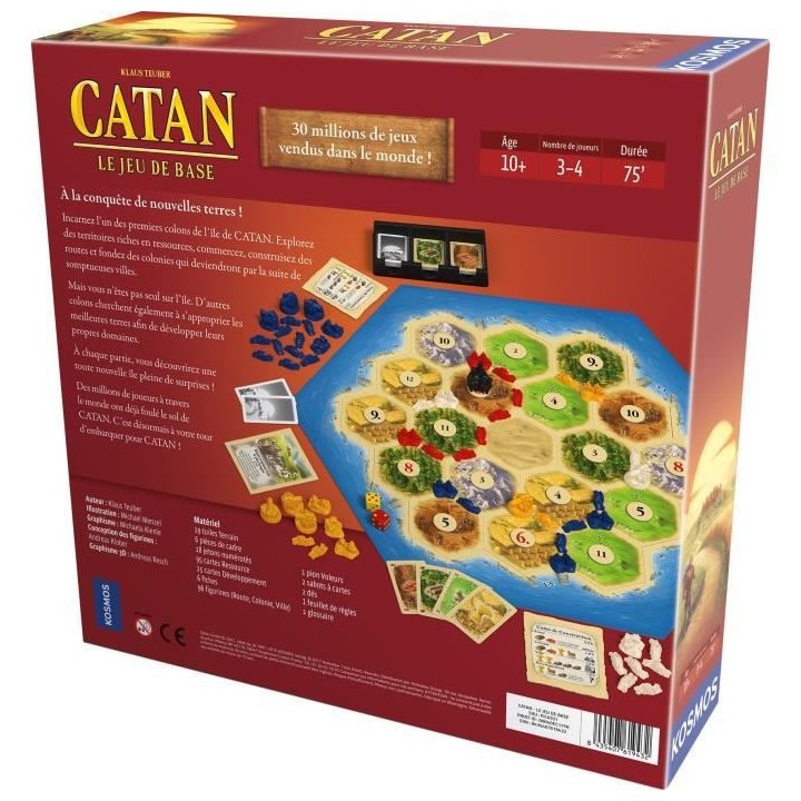 Catan Jeu de base - Asmodee - Jeu de société